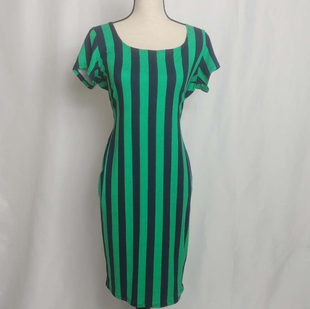 Striped maxi dress NWOT